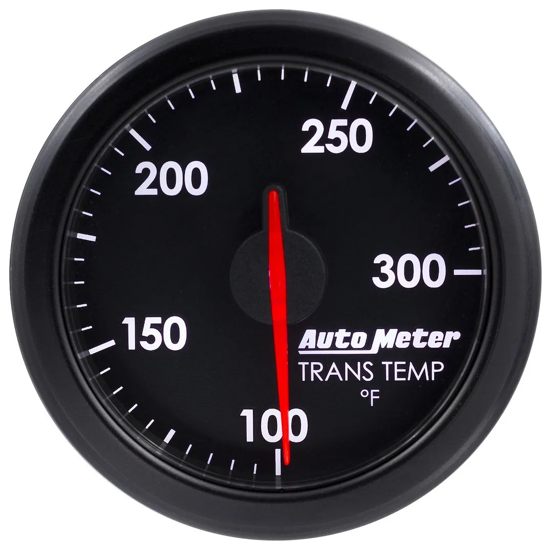 9157-T – AUTO METER Gauge Transfer Case Temperature, 2-1/16 Inch Short Sweep Electric 100-300 Degrees F White and Bla...